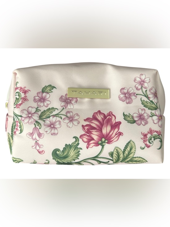 Tahari Handbags - Tahari Pink Floral Print Cosmetic Pouch